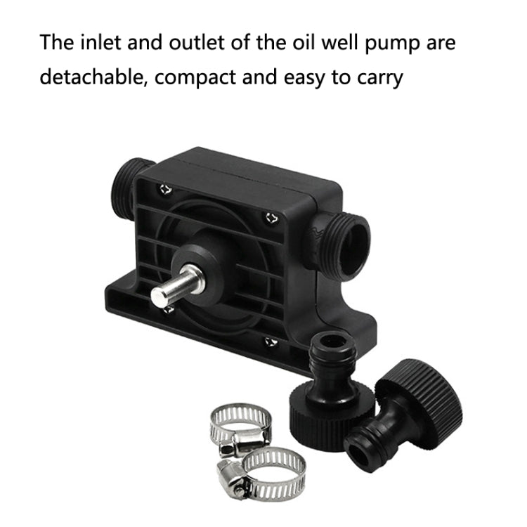 Portable Mini Water Pump Electric Drill Driven High Flow Oil Pump, Standard With Two Connectors(Black) - Others by PMC Jewellery | Online Shopping South Africa | PMC Jewellery
