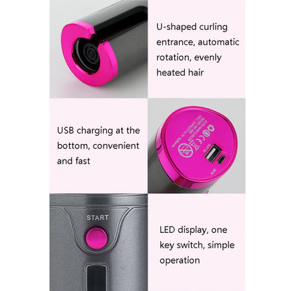 Portable USB Charging Wireless Curler Lazy Automatic Curling Rod(Patented Gray) - Hair Curler by PMC Jewellery | Online Shopping South Africa | PMC Jewellery