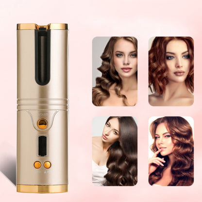 Portable USB Charging Wireless Curler Lazy Automatic Curling Rod(Patented Golden) - Hair Curler by PMC Jewellery | Online Shopping South Africa | PMC Jewellery