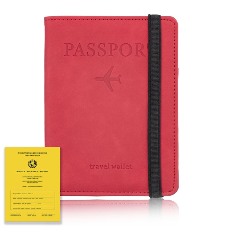 RFID Travel Passport Card Bag Elastic Band Protective Case(Red) - free shipping - PMC TechLife - Order now!