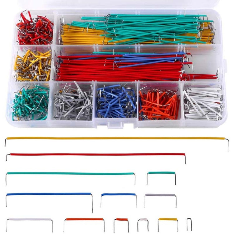 840 PCS 14 Lengths Jumper Wire U Shape Solderless Breadboard Jumper Wire Kit - Breadboard / Amplifier Board by PMC Jewellery | Online Shopping South Africa | PMC Jewellery