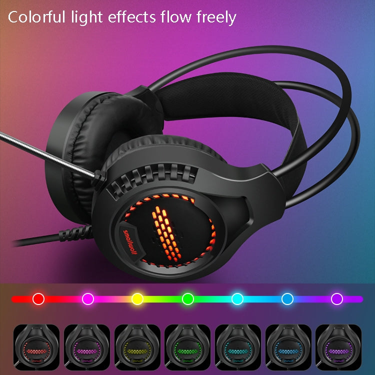 Smailwolf AK3 Headset Game Headphones Wired Luminous Desktop Computer Headset, Style: USB Single-plug - Multimedia Headset by PMC Jewellery | Online Shopping South Africa | PMC Jewellery