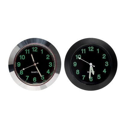 Car Clock Night Light Electronic Clock Car Decoration Quartz(Silver Border) - Clocks & Car Meters by PMC Jewellery | Online Shopping South Africa | PMC Jewellery