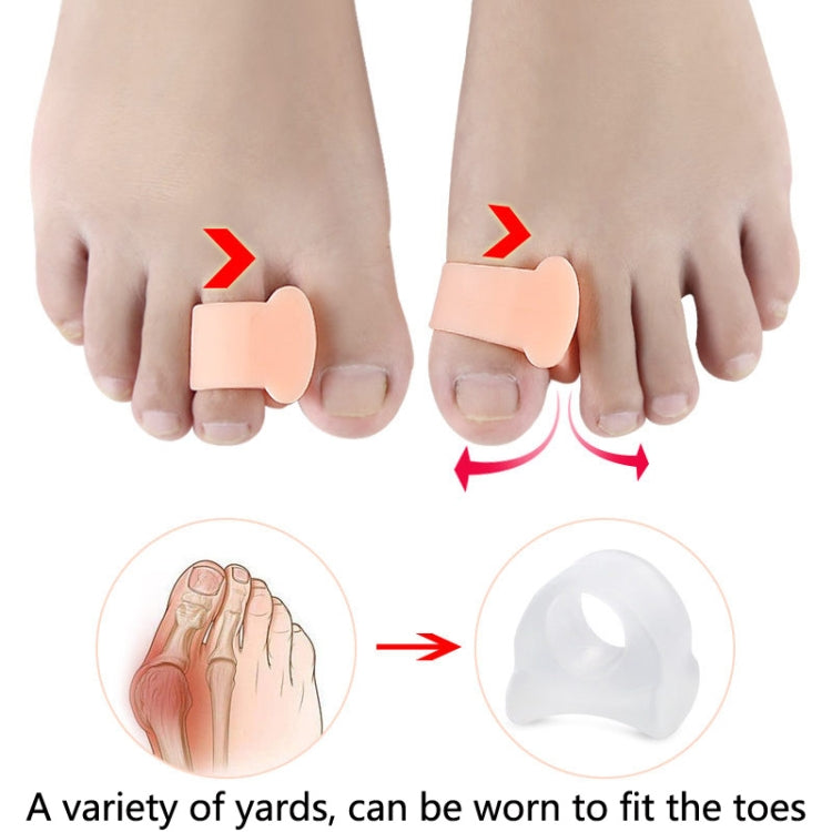 10 Pairs Great Toe Orthosis Separator Soft and Comfortable Toe Care Cover, Size: L(White) - Corrector by PMC Jewellery | Online Shopping South Africa | PMC Jewellery