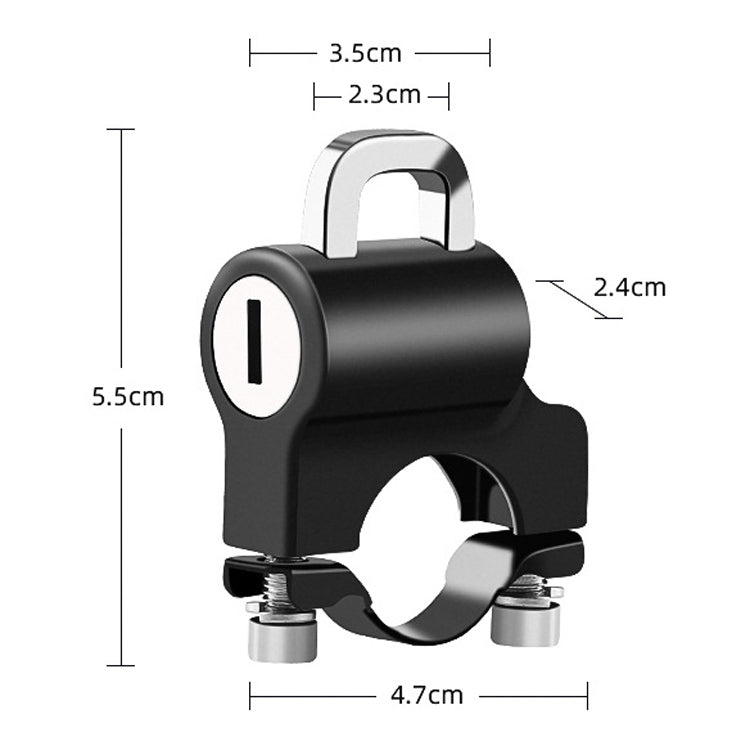 Electric Car Helmet Lock Anti-Theft Fixed Multi-Function Lock Bicycle Handle Fixed Helmet Anti-Theft Lock Helmet Lock + Reminder Rope - Bicycle Locks & Bicycle Pumps by PMC TechLife | Online Shopping South Africa | PMC TechLife