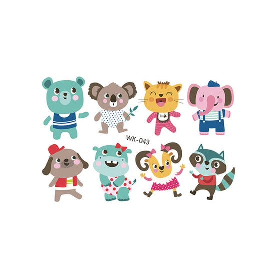 30 PCS Cartoon Animal ChildrenTemporary Tattoo Sticker(WK-043) - Sticker by PMC Jewellery | Online Shopping South Africa | PMC Jewellery