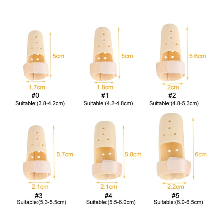 4 PCS Finger Splint Brace Adjustable Finger Support Protector For Fingers Arthritis Joint Finger Injury, Specification: No. 1: 42-48mm(Complexion) - Corrector by PMC Jewellery | Online Shopping South Africa | PMC Jewellery