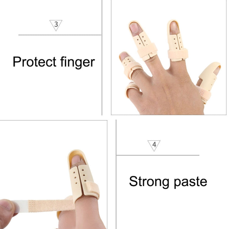 4 PCS Finger Splint Brace Adjustable Finger Support Protector For Fingers Arthritis Joint Finger Injury, Specification: No. 1: 42-48mm(Complexion) - Corrector by PMC Jewellery | Online Shopping South Africa | PMC Jewellery