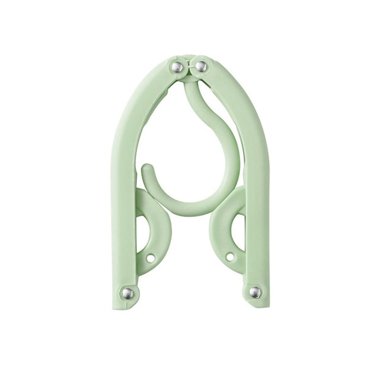 3pcs Portable Travel Folding Hanger Multi-Function Plastic Drying Rack(Green) - Shelf & Hooks by PMC TechLife | Online Shopping South Africa | PMC TechLife