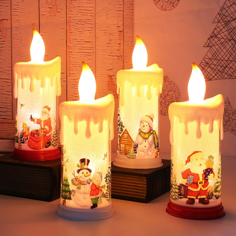 Christmas Decoration Night Light LED Simulation Flame Candle Light(A-Santa Claus) - Decoration Lamps by PMC TechLife | Online Shopping South Africa | PMC TechLife