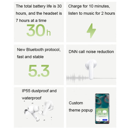 OPPO Enco Free3 Wireless Active Noise Reduction In-Ear Music Sports Bluetooth Earphones(Green) - Bluetooth Earphone by OPPO | Online Shopping South Africa | PMC Jewellery