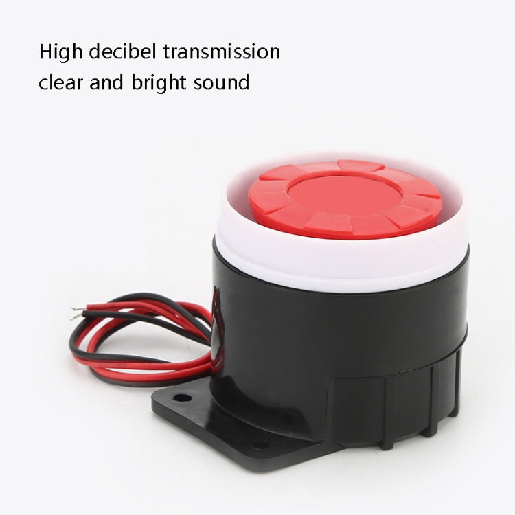 BJ-1K High-Decibel Active Buzzer Dual Audio Electronic Siren Alarm Wall-Mounted Anti-Theft Buzzer, Voltage: 220V(Red White Black) - Others Alarm by PMC Jewellery | Online Shopping South Africa | PMC Jewellery