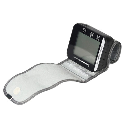 JZ-251A Household Automatic Electronic Sphygmomanometer Smart Wrist Blood Pressure Meter, Shape: No Voice Broadcast(Full Black) - Sphygmomanometer by PMC Jewellery | Online Shopping South Africa | PMC Jewellery