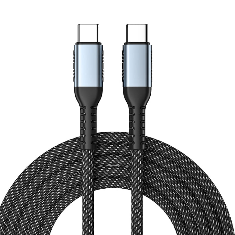 2m 100W PD Fast Charge Type-C Male to Male Data Sync Charging Braided Cable - free shipping - PMC TechLife - Order now!