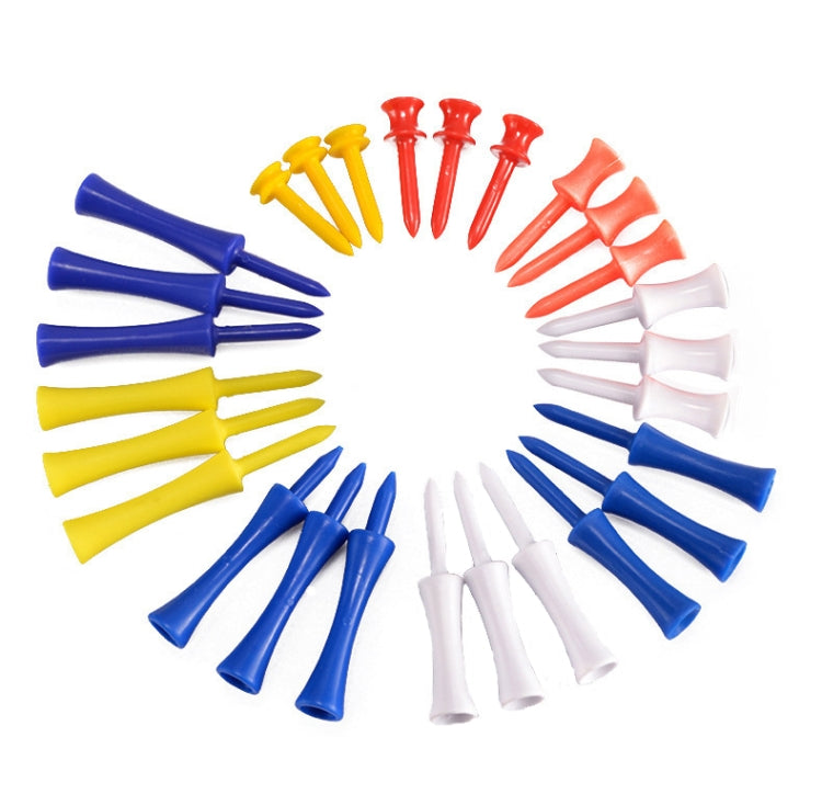 60 PCS PGM QT012 Golf Ribbon Needle Golf Plastic Ball TEE, Random Color Delivery, Specification: 31mm - Golf Accessories by PGM | Online Shopping South Africa | PMC Jewellery