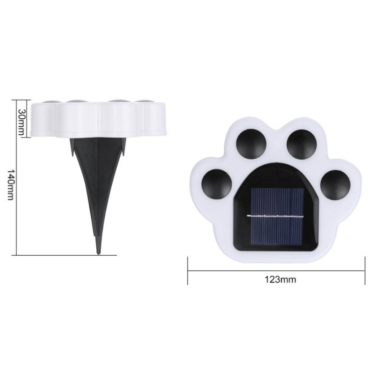 Bear Paw Outdoor Solar LED Courtyard Buried Light(White Light) - Buried Lights by PMC TechLife | Online Shopping South Africa | PMC TechLife