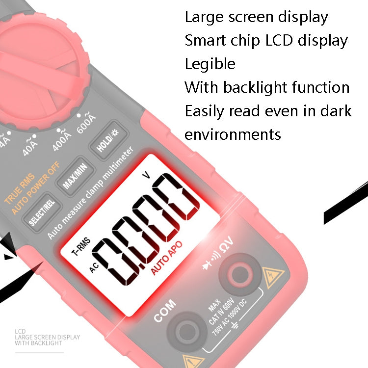 TASI TA8315D Pincers Meter High-Precision Digital Ammeter - Digital Multimeter by TASI | Online Shopping South Africa | PMC Jewellery | Buy Now Pay Later Mobicred