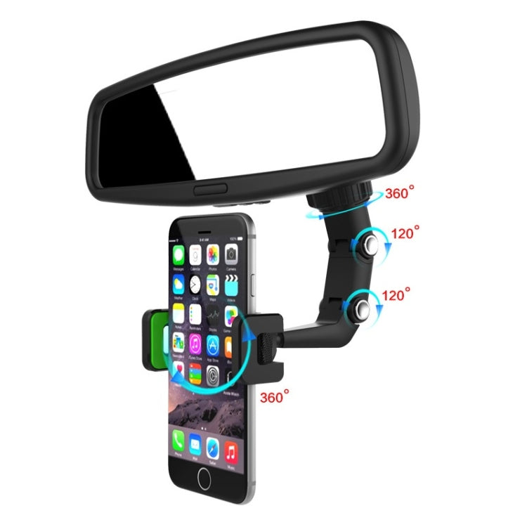 Multifunctional Vehicle-mounted Video Shooting Rearview Mirror Bracket(Green) - Car Holders by PMC Jewellery | Online Shopping South Africa | PMC Jewellery