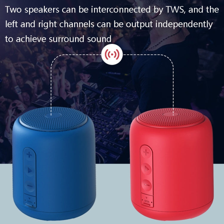 F9 TWS Mini Portable Bluetooth Speaker Support TF Card(No FM-Blue) - Mini Speaker by PMC Jewellery | Online Shopping South Africa | PMC Jewellery