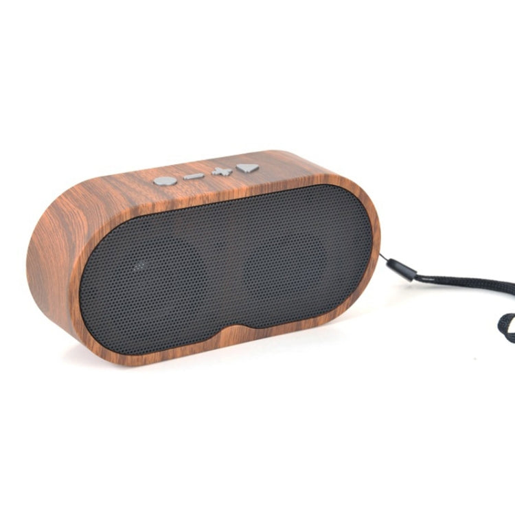 F3 Retro Wood-Grain Mini Bluetooth Speaker Support TF Card(Dark Grain) - Mini Speaker by PMC Jewellery | Online Shopping South Africa | PMC Jewellery