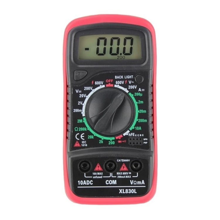 ANENG XL830L Multi-Function Digital Display High-Precision Digital Multimeter, Specification: Standard+10A Extra Tip Pen(Red) - Digital Multimeter by ANENG | Online Shopping South Africa | PMC Jewellery | Buy Now Pay Later Mobicred