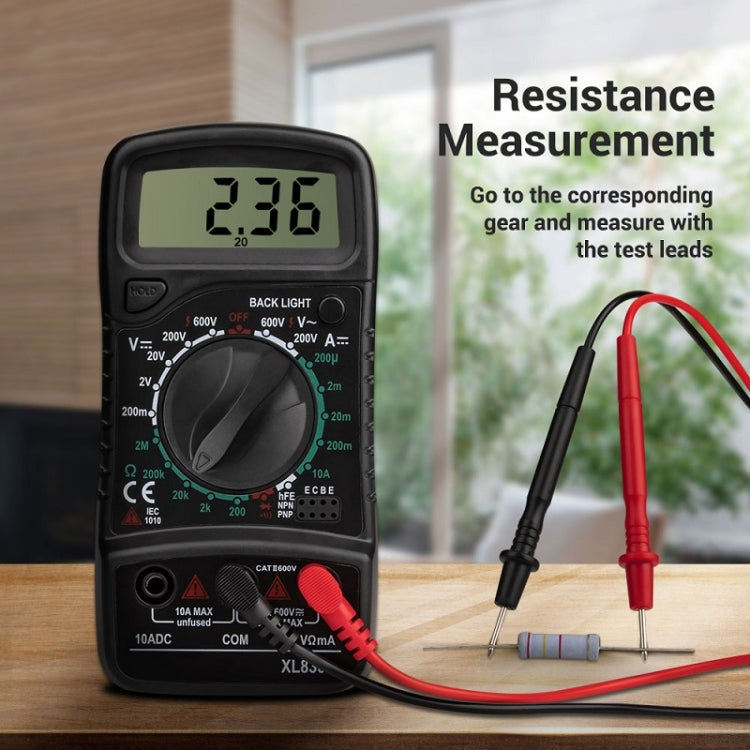 ANENG XL830L Multi-Function Digital Display High-Precision Digital Multimeter, Specification: Standard+10A Extra Tip Pen(Red) - Digital Multimeter by ANENG | Online Shopping South Africa | PMC Jewellery | Buy Now Pay Later Mobicred