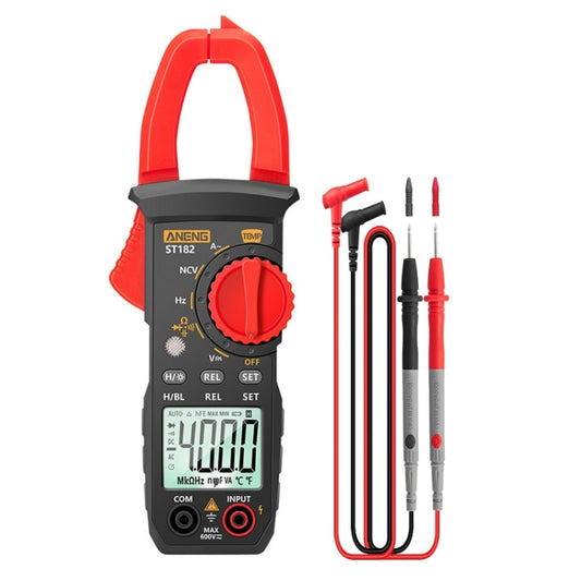 ANENG Intelligent Digital Backlit Clamp-On High-Precision Multimeter, Specification: ST182 with Temp Measurement - Digital Multimeter by ANENG | Online Shopping South Africa | PMC Jewellery | Buy Now Pay Later Mobicred