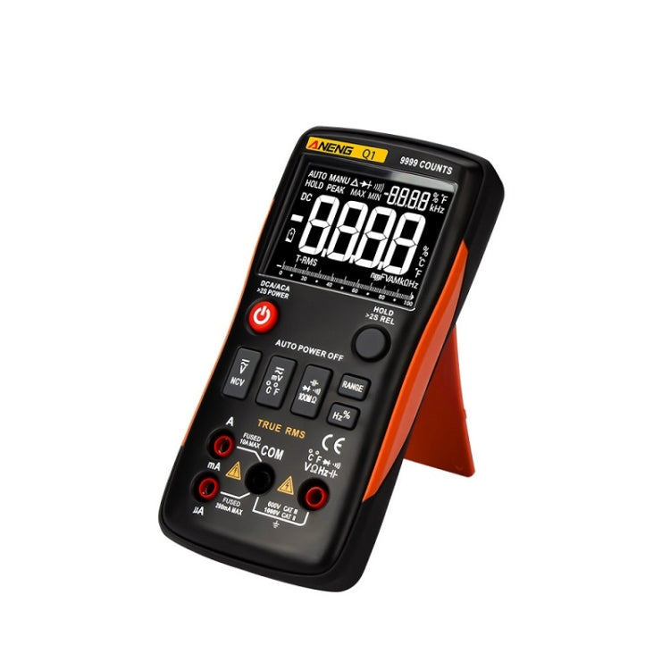 ANENG AN-Q1 Automatic High-Precision Intelligent Digital Multimeter, Specification: Standard with Cable(Orange) - Digital Multimeter by ANENG | Online Shopping South Africa | PMC Jewellery | Buy Now Pay Later Mobicred