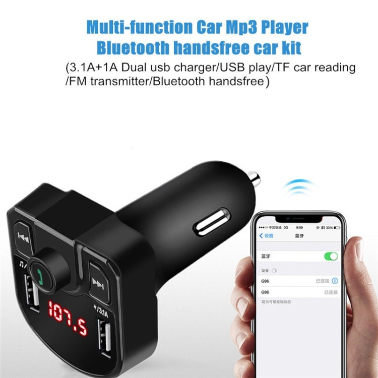 M9 Car Bluetooth MP3 Dual USB Car Charger(Black) - Bluetooth Car Kits by PMC Jewellery | Online Shopping South Africa | PMC Jewellery