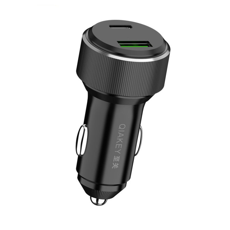 QIAKEY TM329 Dual Port Fast Charge Car Charger - Car Charger by QIAKEY | Online Shopping South Africa | PMC Jewellery