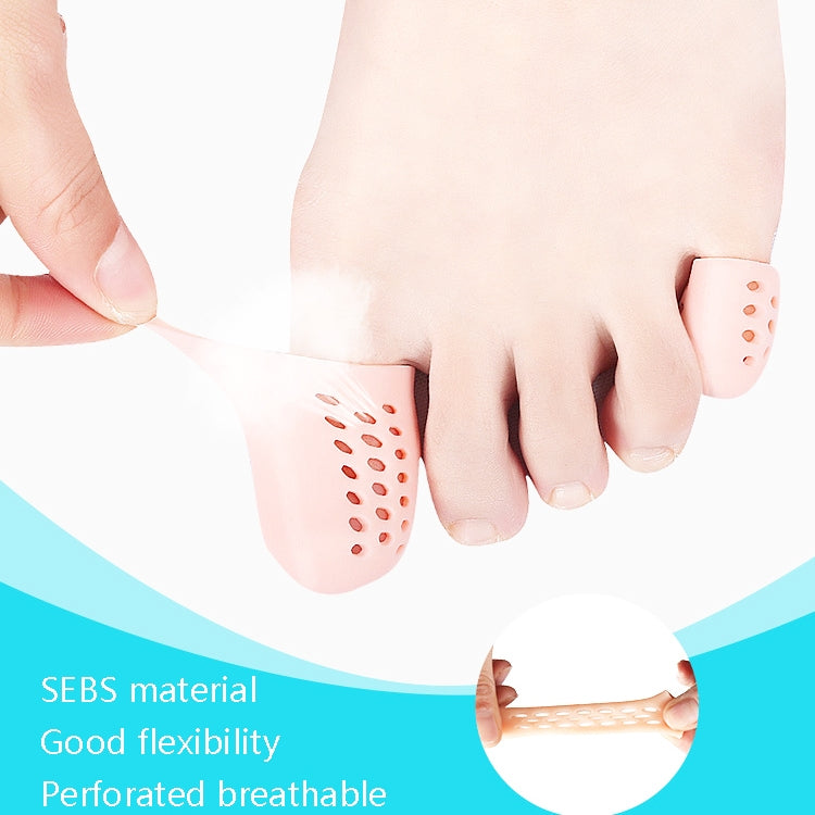 10 Pairs With Hole Toe Set High Heels Anti-Wear Anti-Pain Toe Protective Cover, Size: XS(Transparent) - Corrector by PMC Jewellery | Online Shopping South Africa | PMC Jewellery