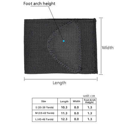 2 Pairs Flat Foot Bow Support Half Pad Elastic Bandage Foot Pad(Black L (43-46 Yards)) - Corrector by PMC Jewellery | Online Shopping South Africa | PMC Jewellery