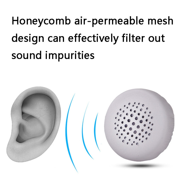 2 PCS Headset Honeycomb Earmuffs for Jabra Evolve 20se / 30II / 40 / 65+ / 75+(Gray) - Earmuff & Pad by PMC TechLife | Online Shopping South Africa | PMC TechLife