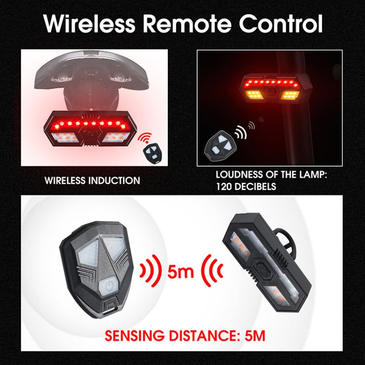 WEST BIKING Bicycle Remote Control Tail Light With Horn Tone(Black) - free shipping - PMC TechLife - Order now!