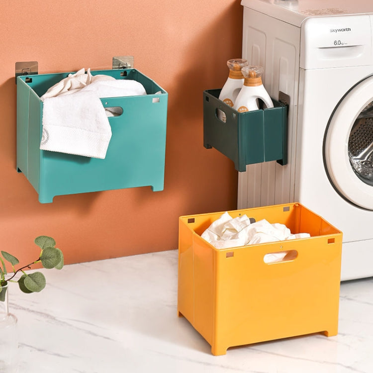 Wall-Mounted Foldable Laundry Storage Basket, Color: Large (White) - Storage Boxes by PMC Jewellery | Online Shopping South Africa | PMC Jewellery