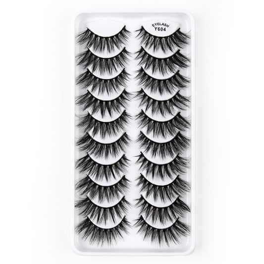 10 Pairs 3D Cat Eye False Eyelashes Naturally Thick And Fluffy Eyelashes(Y604) - Eyes by PMC Jewellery | Online Shopping South Africa | PMC Jewellery