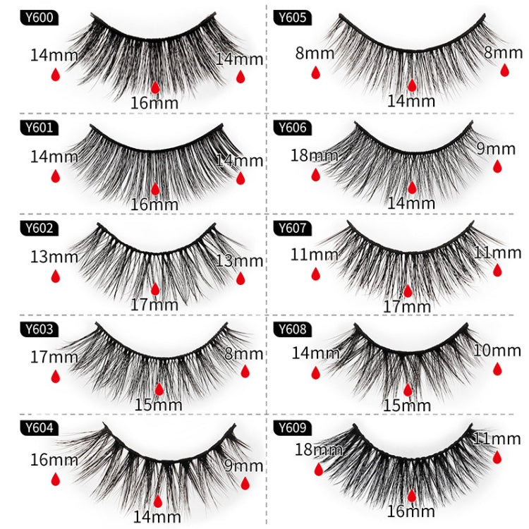 10 Pairs 3D Cat Eye False Eyelashes Naturally Thick And Fluffy Eyelashes(Y608) - Eyes by PMC Jewellery | Online Shopping South Africa | PMC Jewellery