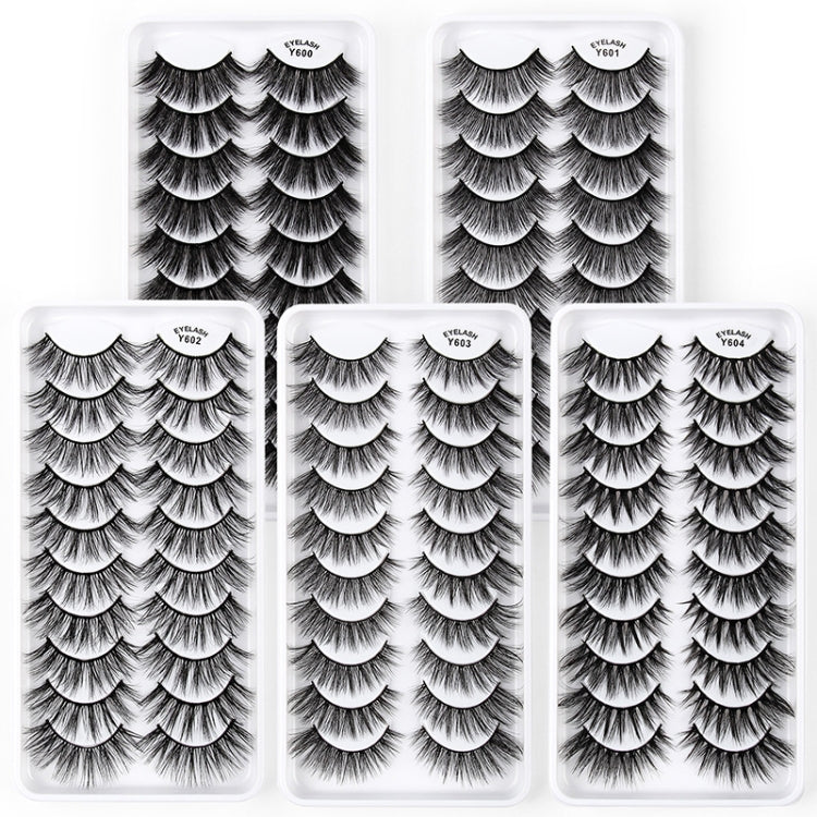 10 Pairs 3D Cat Eye False Eyelashes Naturally Thick And Fluffy Eyelashes(Y607) - Eyes by PMC Jewellery | Online Shopping South Africa | PMC Jewellery