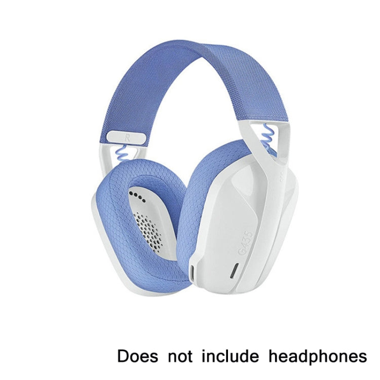 1 Pair Sponge Earmuff Headrest Pad For Logitech G435, Color: Blue Headbeam - Earmuff & Pad by PMC TechLife | Online Shopping South Africa | PMC TechLife