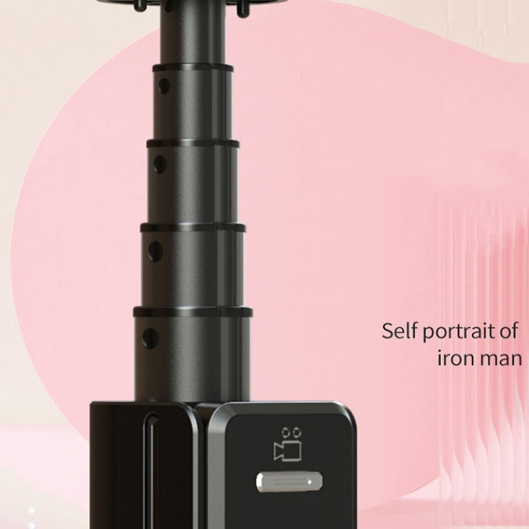 P81 1.7m Integrated Bluetooth Selfie Stick With TIKTOK Remote Control Makeup Mirror - Selfie Sticks by PMC TechLife | Online Shopping South Africa | PMC TechLife