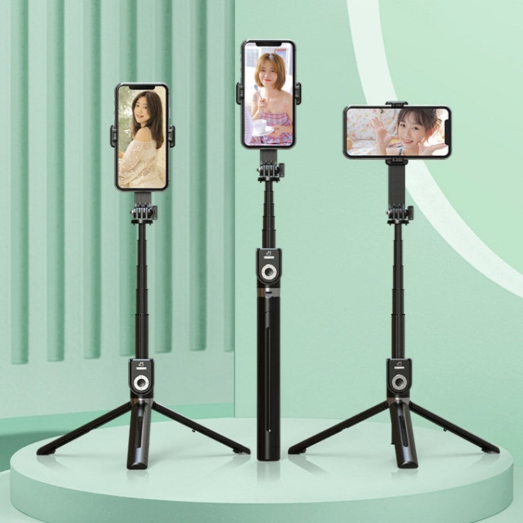 P81 1.7m Integrated Bluetooth Selfie Stick With TIKTOK Remote Control Makeup Mirror - Selfie Sticks by PMC Jewellery | Online Shopping South Africa | PMC Jewellery