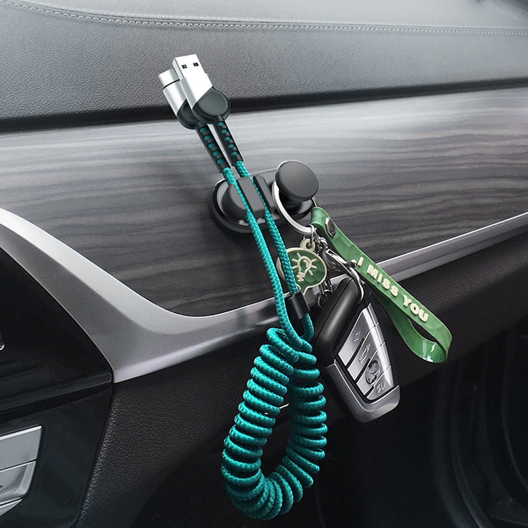 3 PCS Car Sticky Storage Data Cable Hook(Black) - Auto Fastener & Clips by PMC Jewellery | Online Shopping South Africa | PMC Jewellery