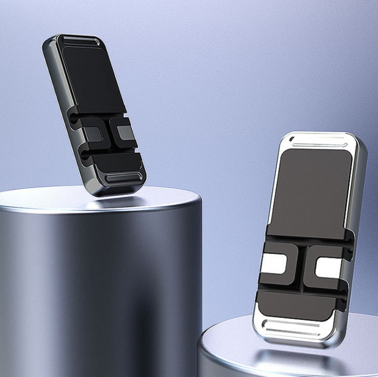 2 PCS S15 Magnetic Aluminum Alloy Bracket Data Cable Storage Sticker Car Phone Holder(Silver) - free shipping - PMC TechLife - Order now!