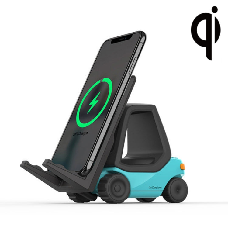 LinDesign CC01 Desktop Mobile Phone Holder Wireless Charger(Forklift) - Wireless Charger by PMC Jewellery | Online Shopping South Africa | PMC Jewellery