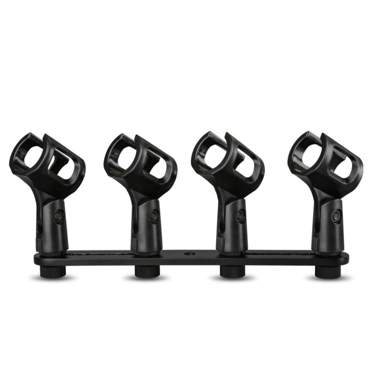 A18 Four-headed  Microphone Clip Aluminum Pole Microphone Accessories - Microphone by PMC Jewellery | Online Shopping South Africa | PMC Jewellery