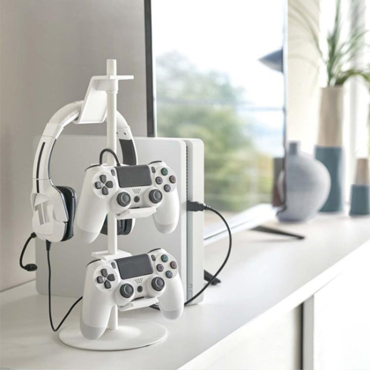 Gamepad Storage Rack Desktop Headphone Storage Rack, Color: 4 Floors White - Holder by PMC Jewellery | Online Shopping South Africa | PMC Jewellery