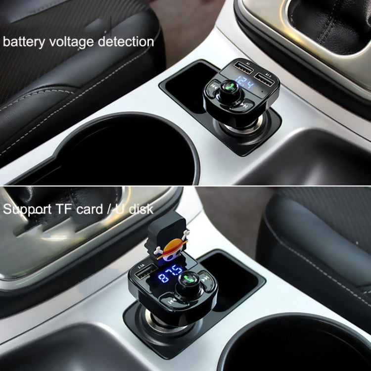 HY82 Car MP3 Bluetooth Receiver Dual USB Car Charger, Specification: Fast Charge Version - free shipping - PMC TechLife - Order now!