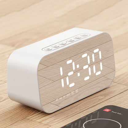 Havit M3 Subwoofer Mini Mirror Clock Bluetooth Speaker, Spsc: 1200mAh (White) - Desktop Speaker by Havit | Online Shopping South Africa | PMC Jewellery