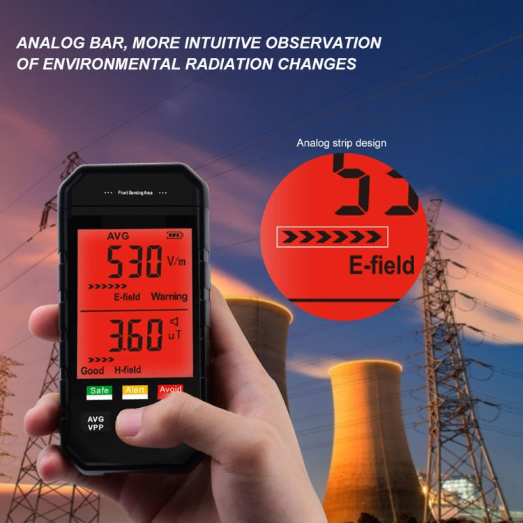 ET925 Large Screen Digital Display Electromagnetic Radiation Detector - Radiation Detector by PMC TechLife | Online Shopping South Africa | PMC TechLife | Buy Now Pay Later Mobicred