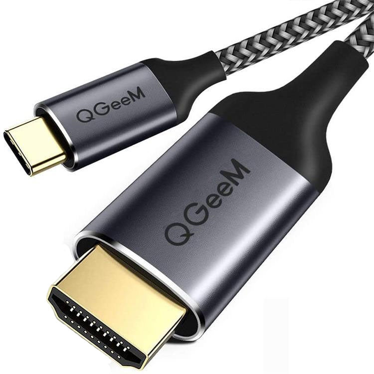 QGeeM QG-UA09 Type-C To HDMI Cable, Length: 3m - Cable by PMC TechLife | Online Shopping South Africa | PMC TechLife